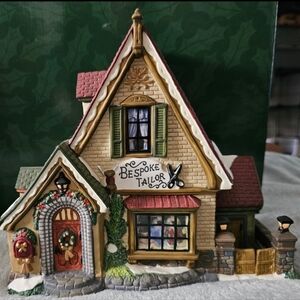 RARE Vintage Christmas Village Porcelain "Bespoke Tailor"